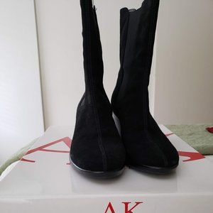 Anne Klein Black Akcaden Wedge Boot